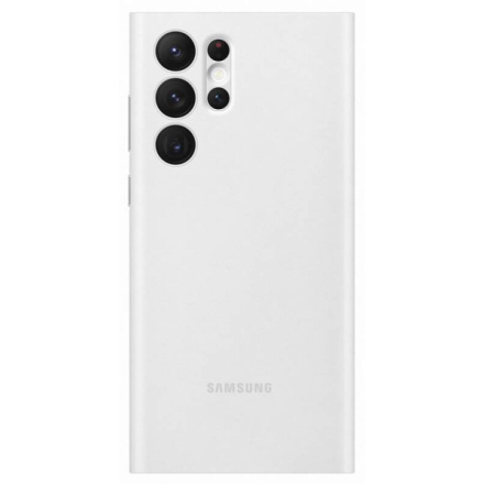 EF-ZS908CWE Samsung Clear View Pouzdro pro Galaxy S22 Ultra White, EF-ZS908CWEGWW