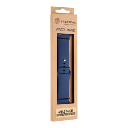 Tactical 837 Silikonový Řemínek pro Apple Watch 1/2/3/4/5/6/7/8/9/SE 38/40/41mm Navy Blue, 57983119918