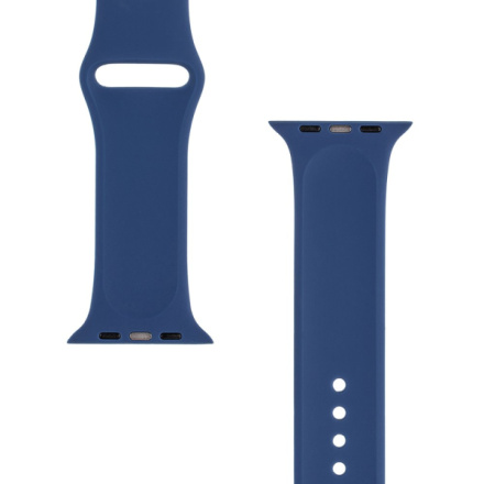 Tactical 838 Silikonový Řemínek pro Apple Watch 1/2/3/4/5/6/7/8/9/SE 42/44/45/49mm Navy Blue, 57983119919