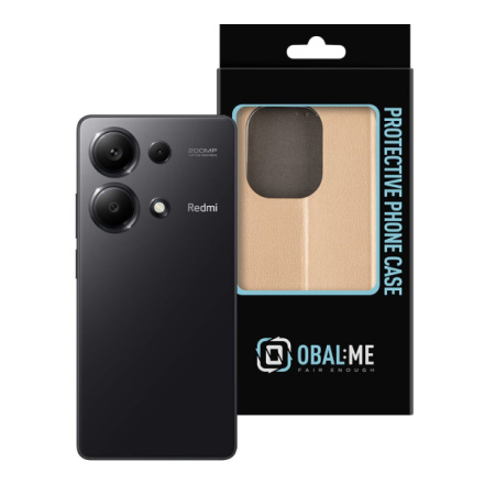 OBAL:ME Book Pouzdro pro Xiaomi Redmi Note 13 Pro 4G Gold, 57983120779