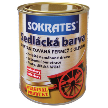 Sokrates sedlácká barva na dřevo, 0120 kamenná šedá, 700 g