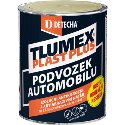 Tlumex Plast Plus antikorozní barva na auto a podvozek, černá, 0,9 kg
