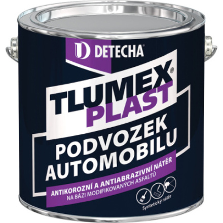 Tlumex Plast antikorozní barva na auto a podvozek, černá, 2 kg