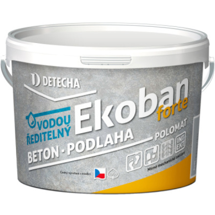 Detecha Ekoban Forte barva na dřevo i beton, šedá, 2,5 kg