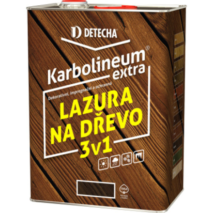 Detecha Karbolineum Extra 3v1 barva na dřevo, teak, 8 kg