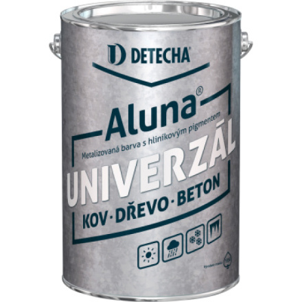 Detecha Aluna barva na kov beton dřevo s obsahem hliníku, stříbřitá, 4 kg