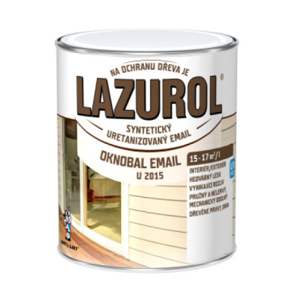 Lazurol Oknobal Email U2015 lesk vrchní barva na okna 2800 palisandr, 600 ml