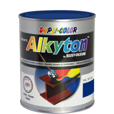 Dupli-Color Alkyton Lesk, samozákladová barva na rez, Ral 5010 enziánová modrá, 750 ml