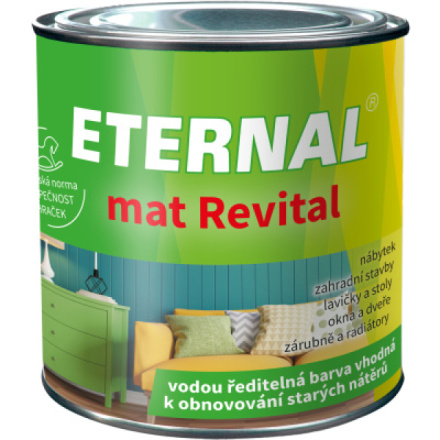 Eternal mat Revital barva k obnovování starých nátěrů, 201 bílá, 100 g