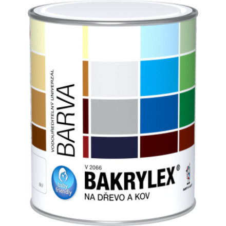 Bakrylex Univerzál mat V2066 barva na dřevo a kov 0100 bílá, 700 g