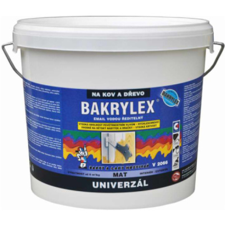 Bakrylex Univerzál mat V2066 barva na dřevo a kov 0100 bílá, 5 kg