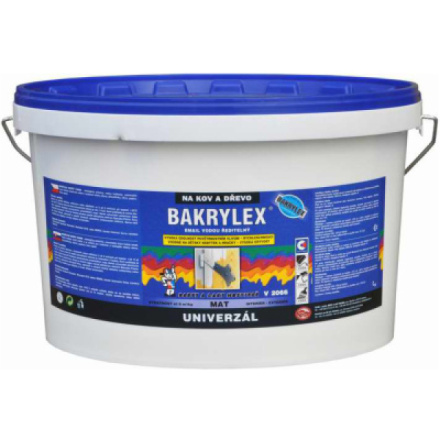 Bakrylex Univerzál mat V2066 barva na dřevo a kov 0100 bílá, 10 kg