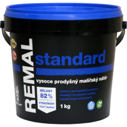 REMAL Standard vysoce prodyšná barva na zeď, 1 kg