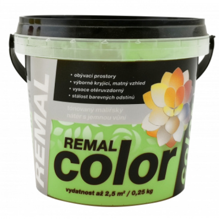 REMAL Color malířská barva na zeď 590 zelené jablko, 250 g