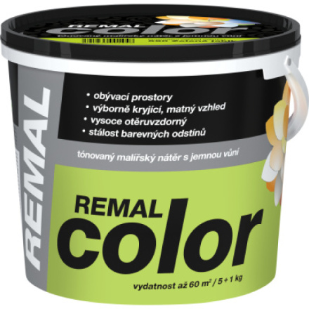 REMAL Color malířská barva na zeď 590 zelené jablko, 5 + 1 kg