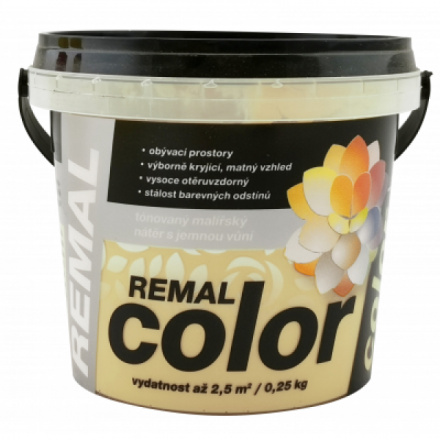 REMAL Color malířská barva na zeď 200 mandle, 250 g