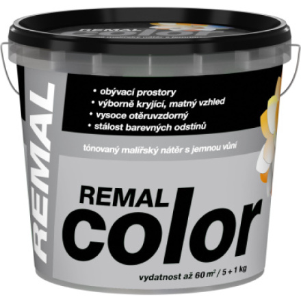 REMAL Color malířská barva na zeď 140 Popelka, 250 g