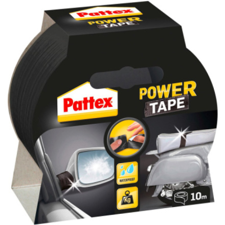 Pattex Power tape černá lepicí páska, 50 mm × 10 m