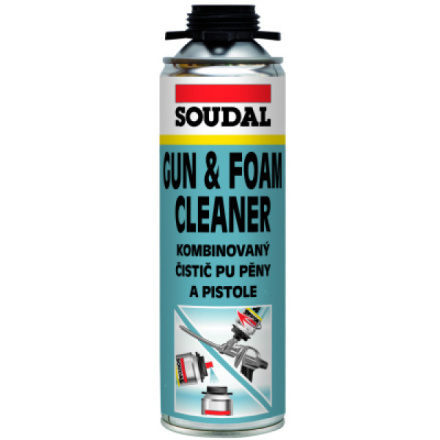 Soudal čistič PU pěny a pistole, 500 ml