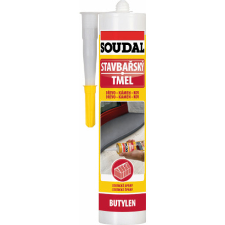 Soudal stavbařský butylenový tmel, šedý, 280 ml