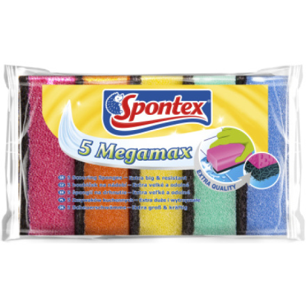 Spontex Megamax houbičky na nádobí, velké, 5 kusů v balení