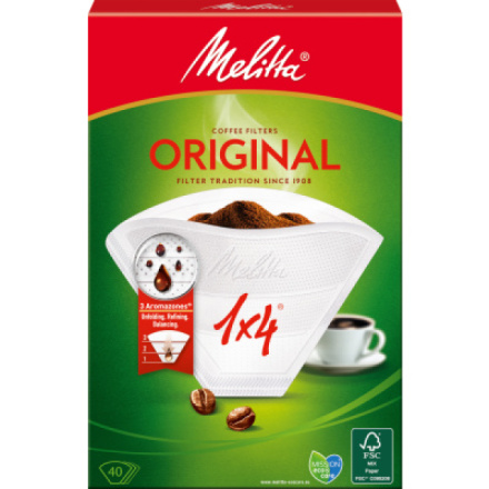 Melitta Original kávové filtry 1×4, 40 ks
