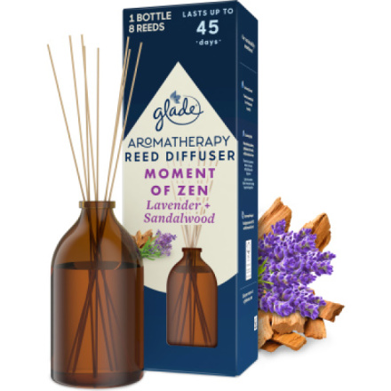 Glade Aromatherapy Moment of Zen osvěžovač vzduchu vonné tyčinky, 80 ml
