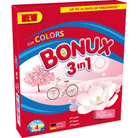 Bonux Color Pure Magnolia prací prášek, 4 praní, 300 g