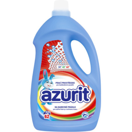 Azurit prací gel na barevné prádlo 62 praní, 2480 ml