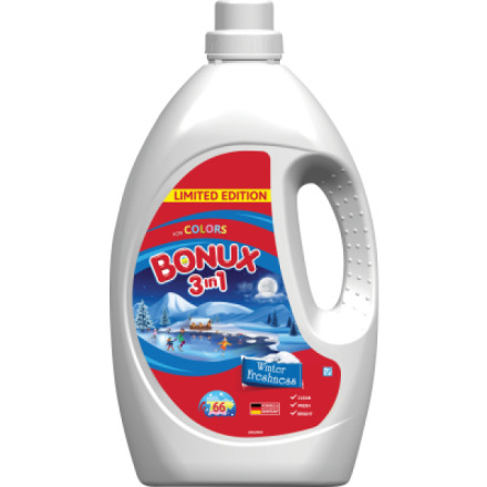 Bonux Color Winter Freshness prací gel 65 praní, 3,63 l