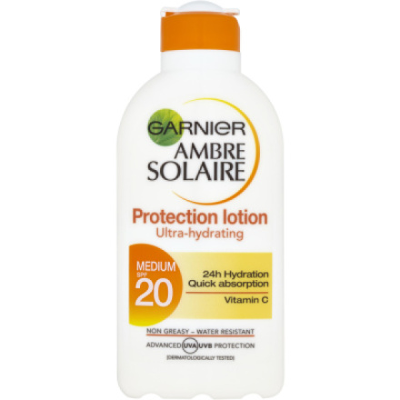 Garnier Ambre Solaire OF 20 opalovací mléko, 200 ml