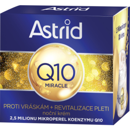 Astrid Q10 Miracle noční krém proti vráskám, 50 ml
