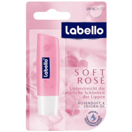 Labello Soft Rosé balzám na rty, 4,8 g