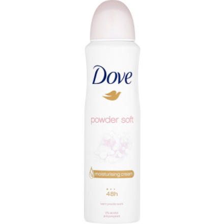 Dove Powder Soft antiperspirant, deosprej 150 ml