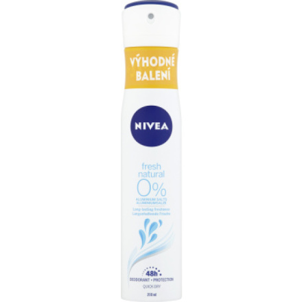 Nivea Fresh Natural deodorant bez hliníku, deospray 200 ml
