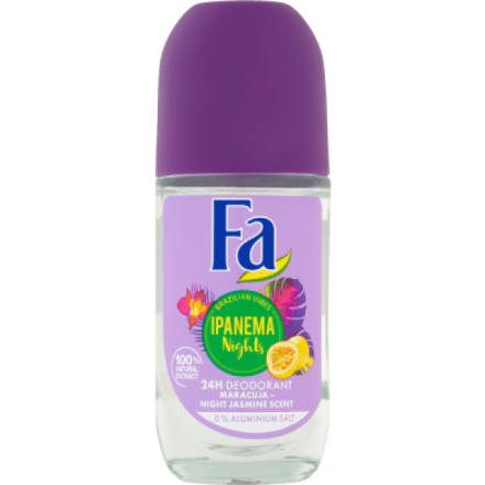 Fa Brazilian Vibes Ipanema Nights kuličkový deodorant bez hliníku, 50 ml
