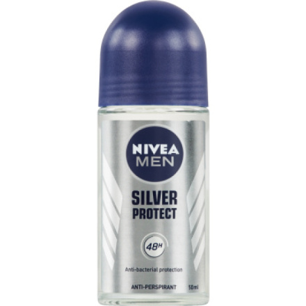 Nivea Men Silver Protect kuličkový antiperspirant, 50 ml