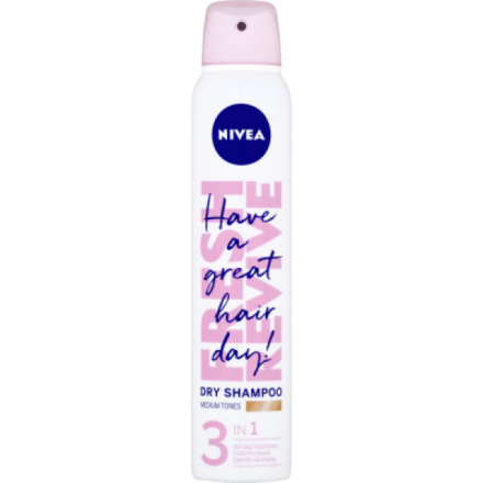 Nivea Fresh Revive Suchý šampon pro světlejší tón vlasů, 200 ml