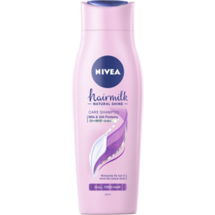 Nivea Hairmilk Natural Shine pečující šampon, 250 ml