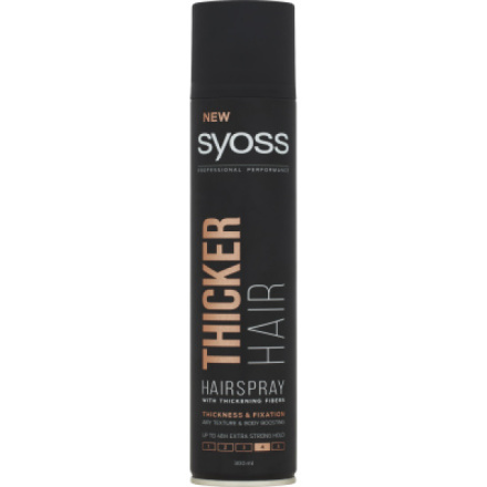 Syoss Thicker Hair spray lak na vlasy, 300 ml
