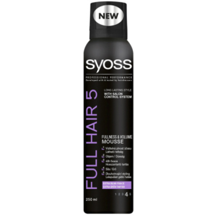 Syoss Full Hair 5, pěnové tužidlo extra silná fixace 4, 250 ml
