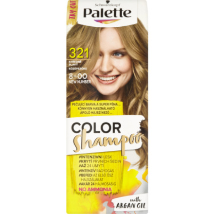 Schwarzkopf Palette Color Shampoo barva na vlasy 321 středně plavá, 50 ml