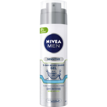 Nivea Men Sensitive gel na holení na 3denní strniště, 200 ml