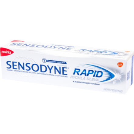 Sensodyne Rapid Relief Whitening rychlá úleva, zubní pasta, 75 ml