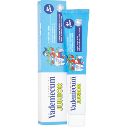 Vademecum Junior Spearmint 6+, zubní pasta pro děti od 6 let, 75 ml
