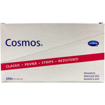 Cosmos Pevná Strips náplast, 8 × 4 cm, 150 ks