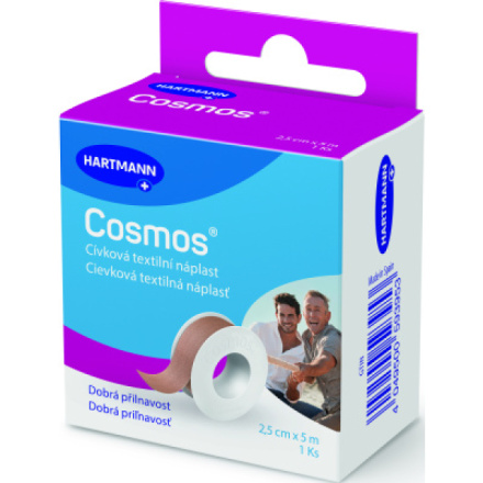 Cosmos Cívková pevná náplast 2,5 cm × 5 m, 1 ks