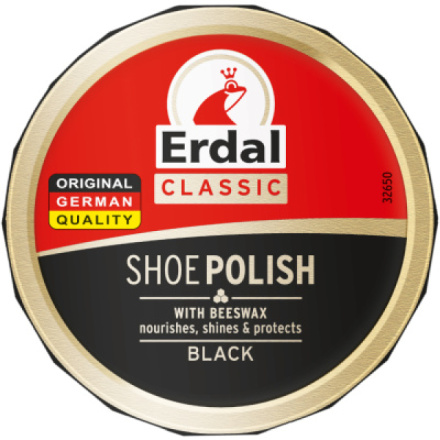 Erdal Shoe Polish Černý krém na boty, 55 ml
