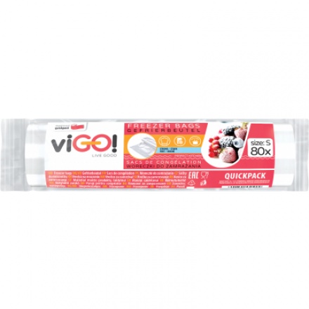 Quickpack viGO mikrotenové sáčky 20 × 30 cm, 2 l, 80 ks