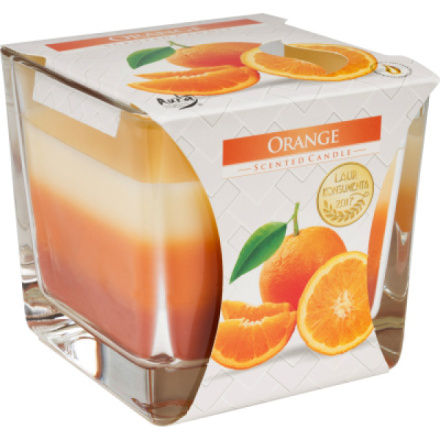Bispol vonná svíčka tříbarevná pomeranč, 170 g
